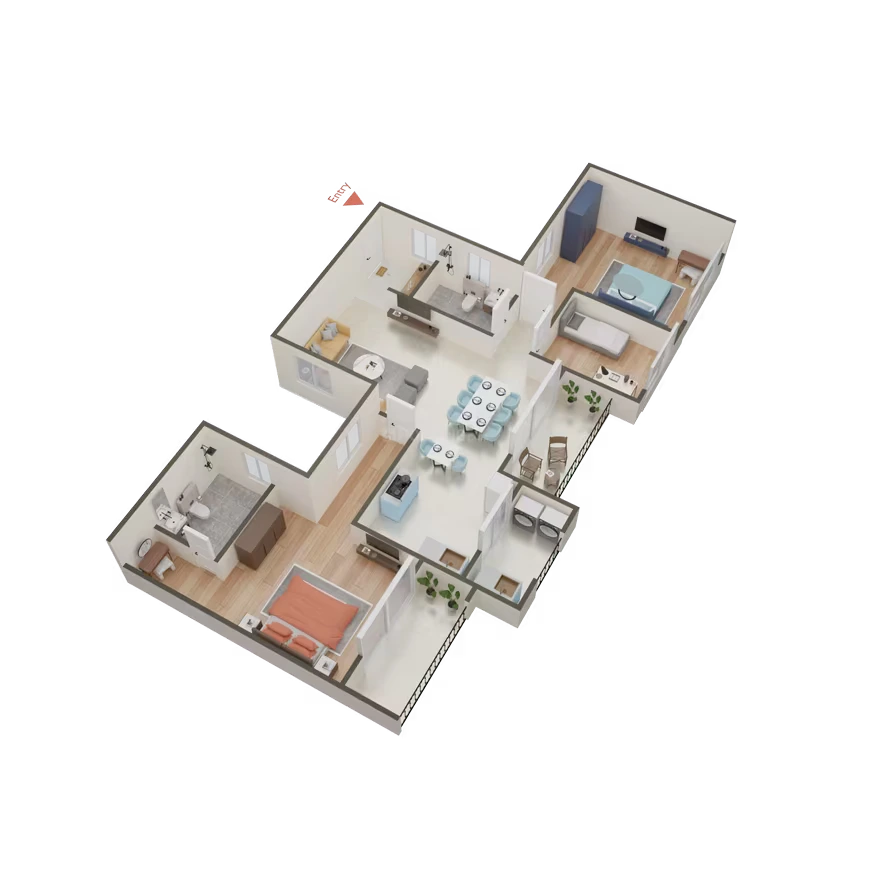 Sumadhura Solace 3 bhk unit plan (1)