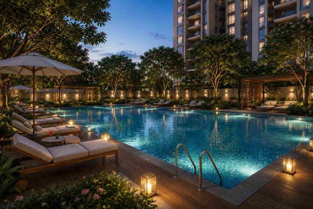 Sumadhura Codename Aikya swyming pool